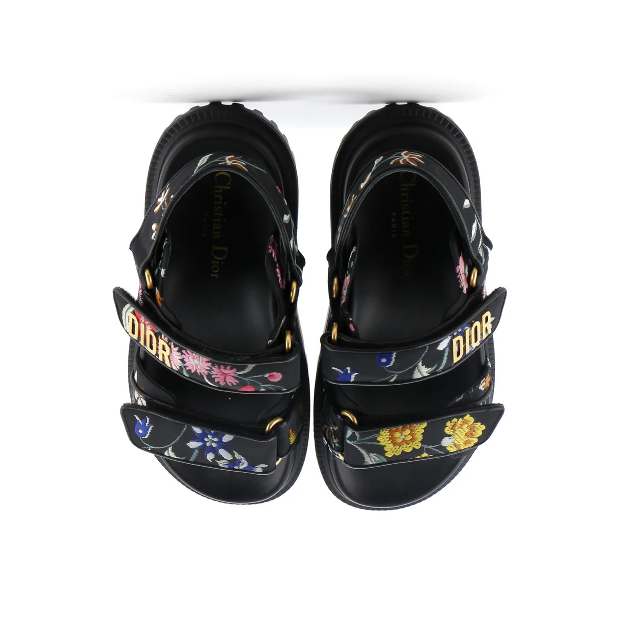 Women's DiorAct Sandals Printed Technical Fabric - Deep Luxury