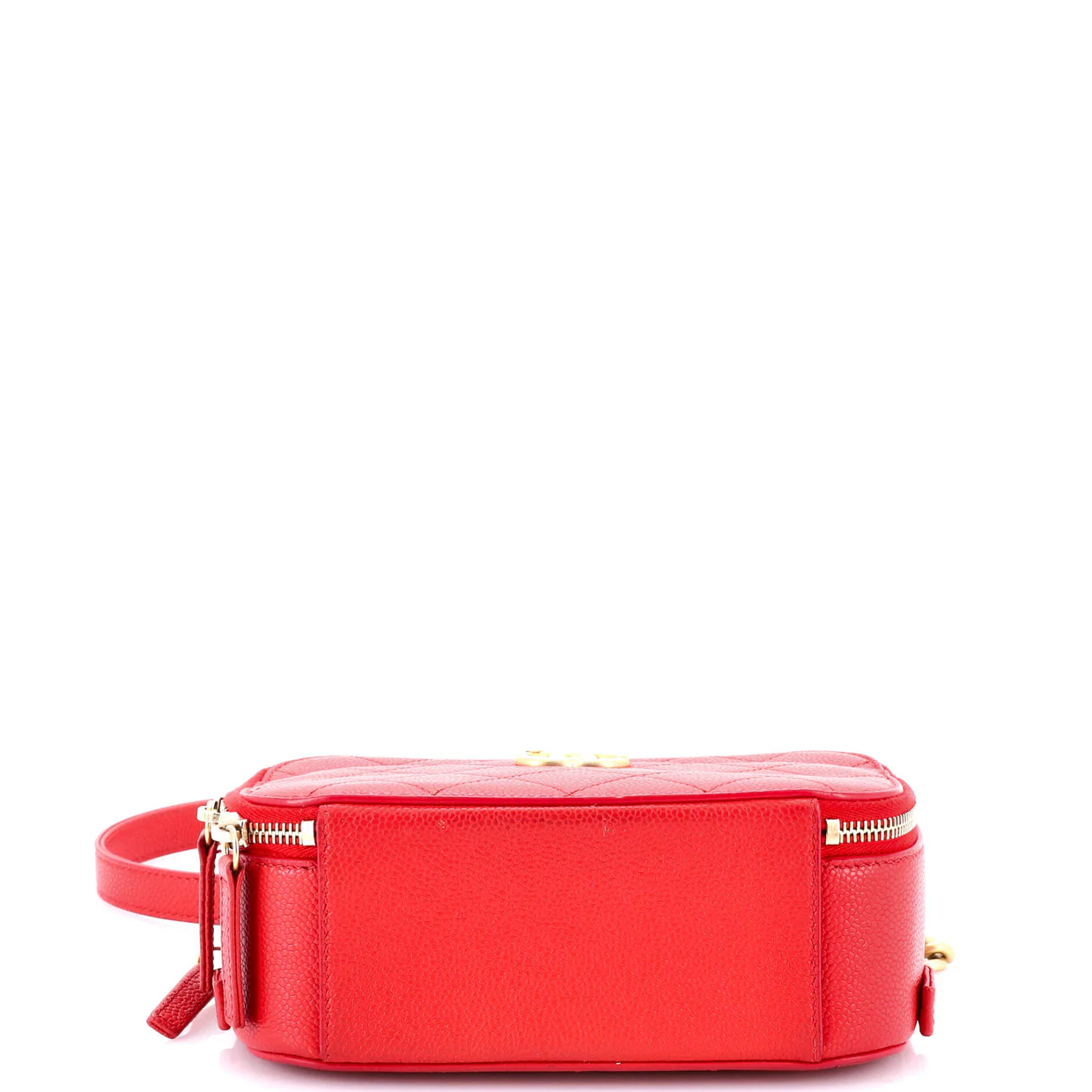 CC Top Handle Camera Bag Quilted Caviar Small - Deep Luxury