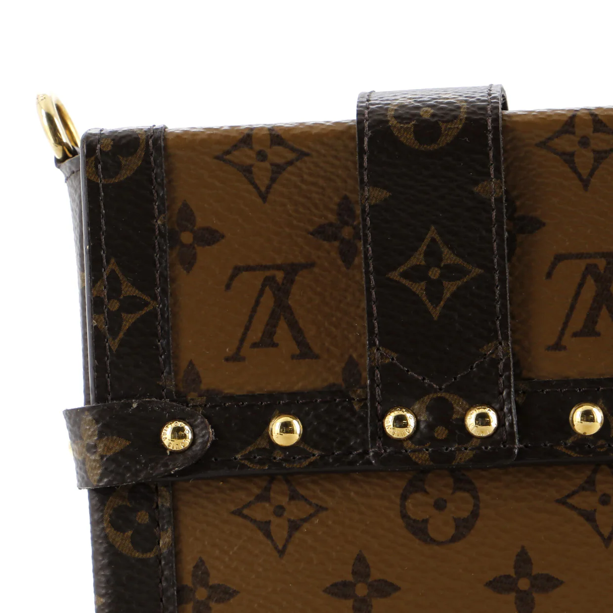 Vertical Trunk Pochette Reverse Monogram Canvas - Deep Luxury