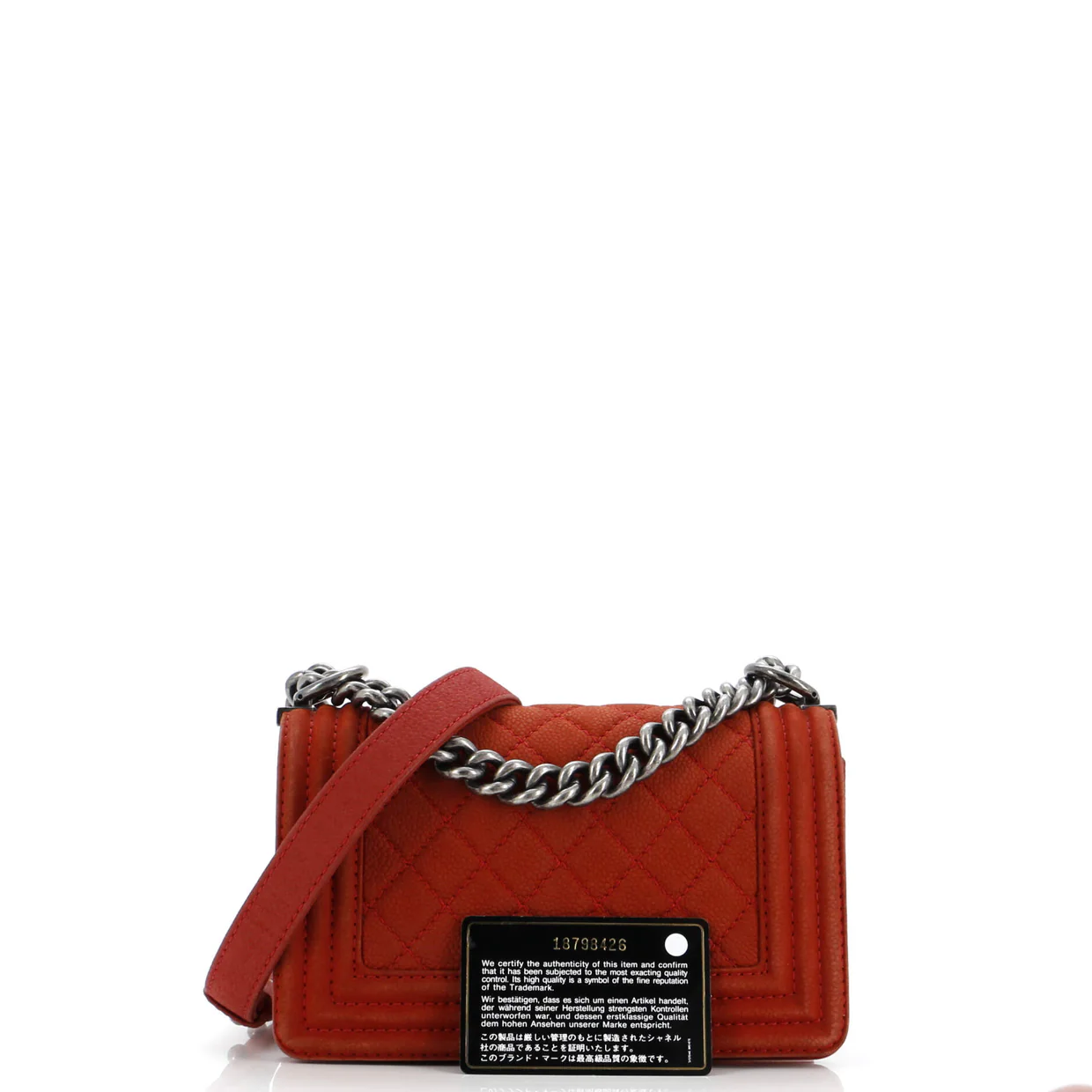 Boy Flap Bag Quilted Matte Caviar Small - Deep Luxury