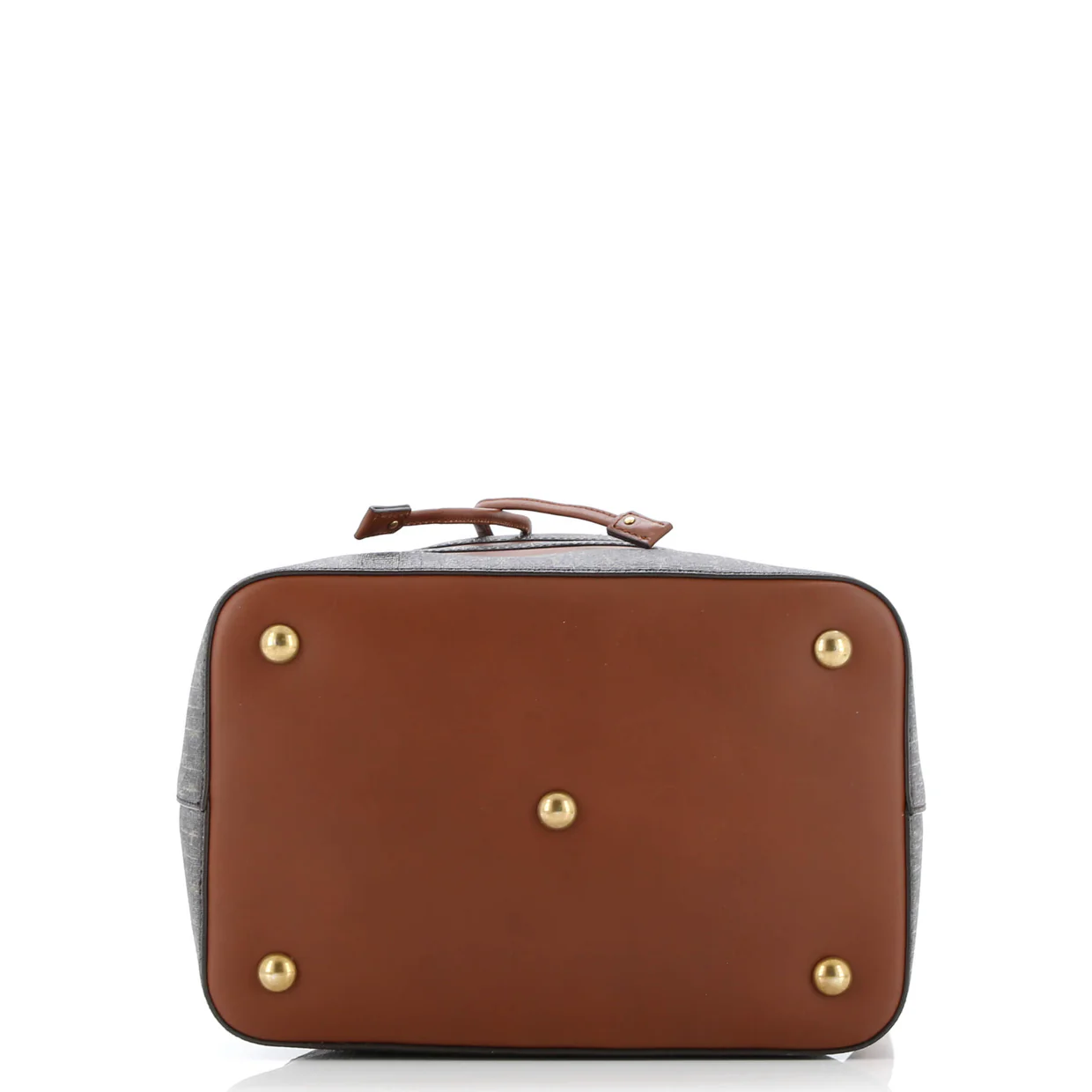 Le Monogramme Striped Bucket Bag Monogram All Over Coated Canvas and Leather - Deep Luxury