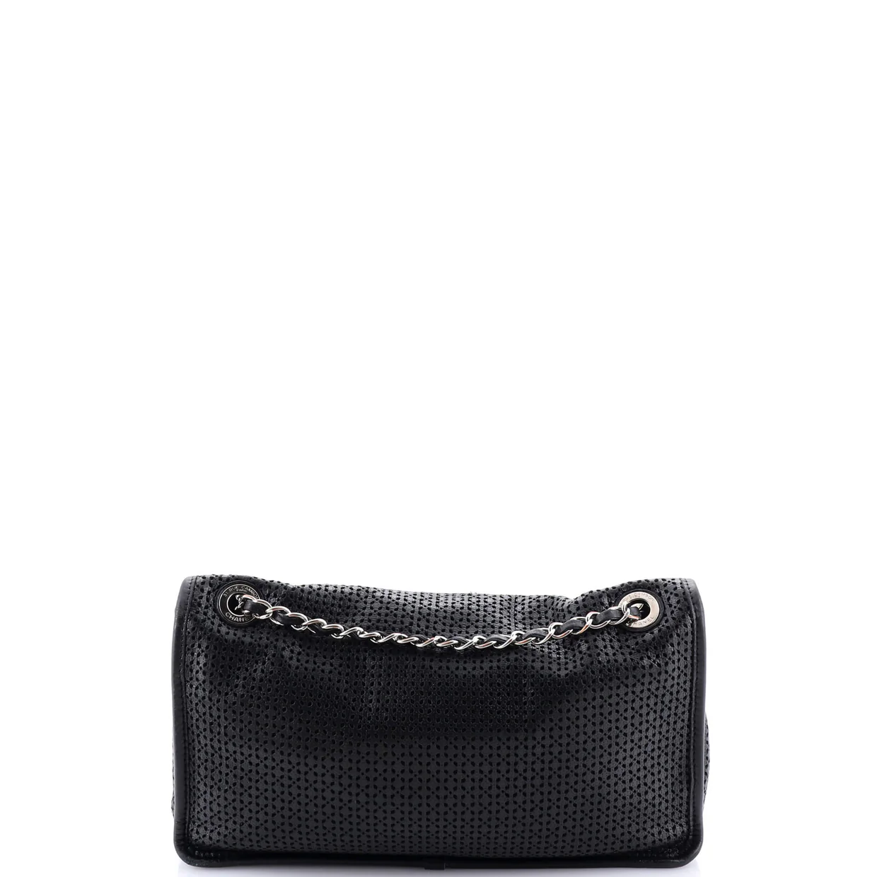 Up In The Air Flap Bag Perforated Leather Medium - Deep Luxury