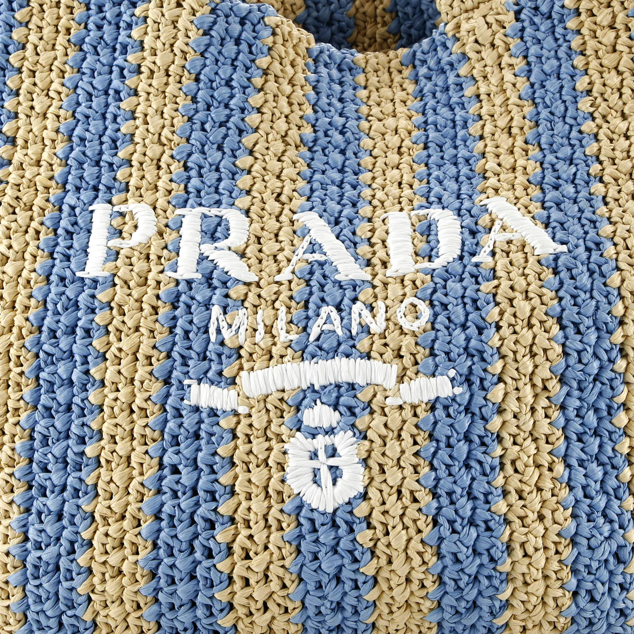 Logo Tote Raffia Large - Deep Luxury