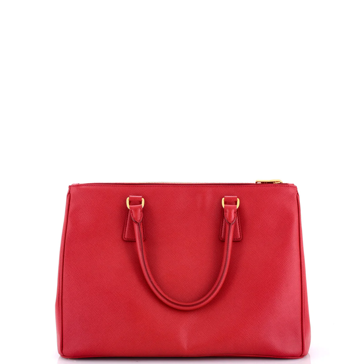 Front Pocket Double Zip Lux Tote Saffiano Leather Medium - Deep Luxury