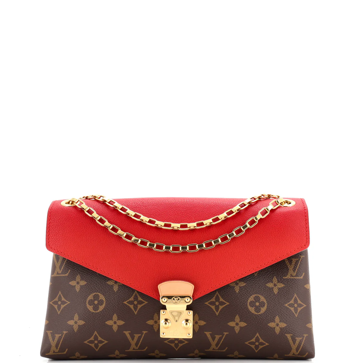 Pallas Chain Shoulder Bag Monogram Canvas and Calfskin - Deep Luxury