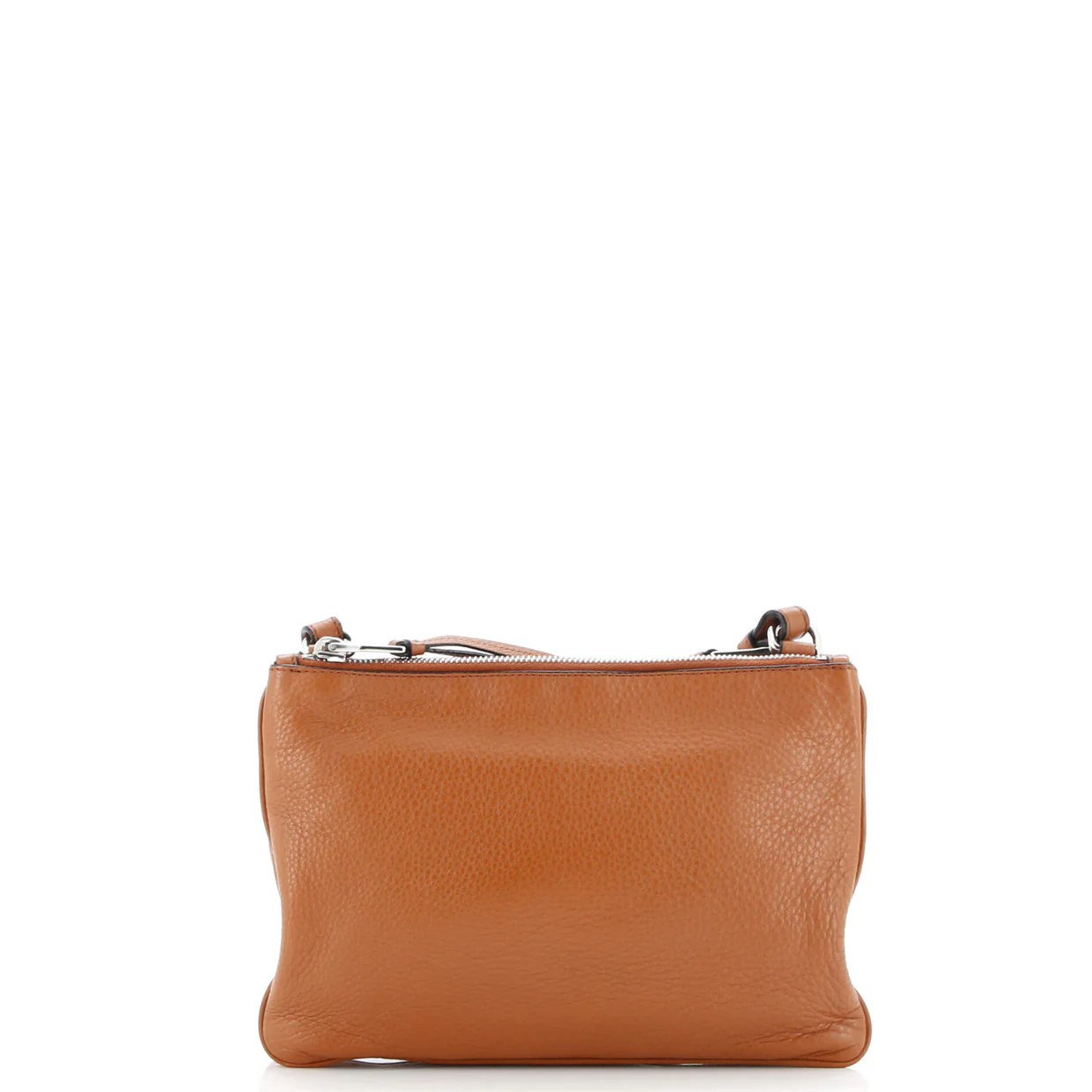 Double Zip Crossbody Bag Vitello Daino Small - Deep Luxury