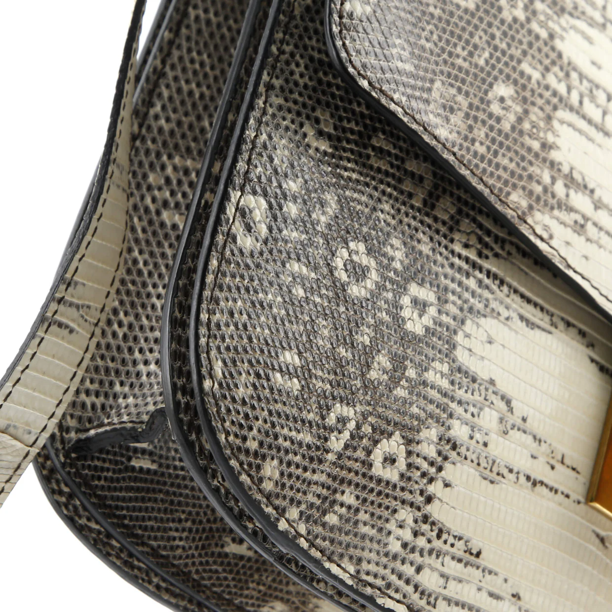 Classic Box Bag Lizard Medium - Deep Luxury