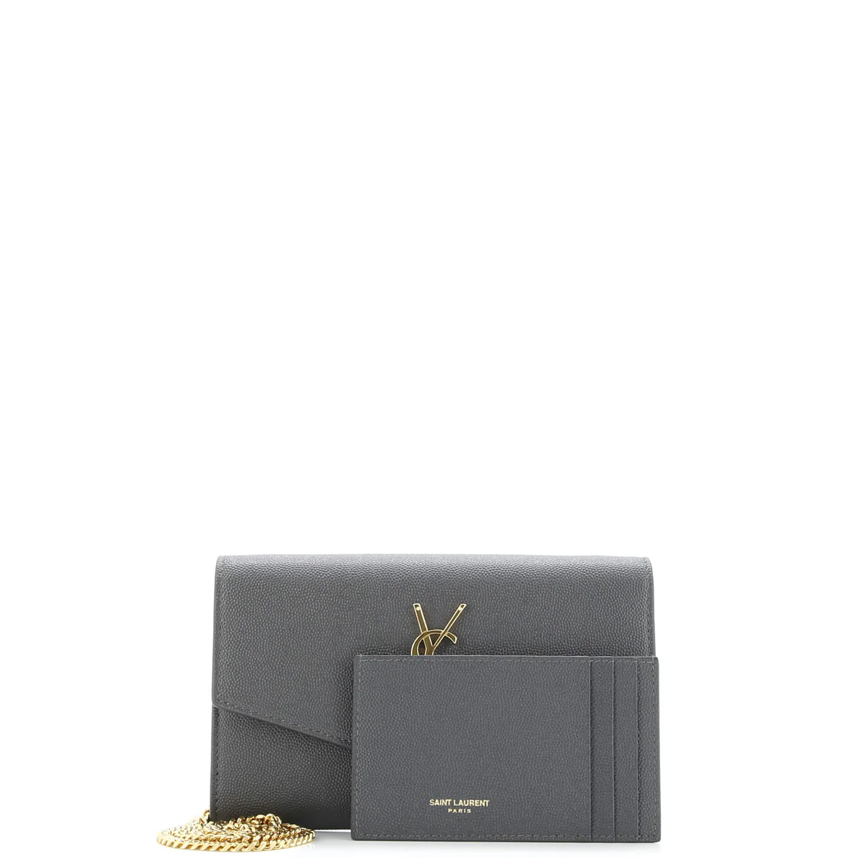 Uptown Chain Wallet Leather - Deep Luxury