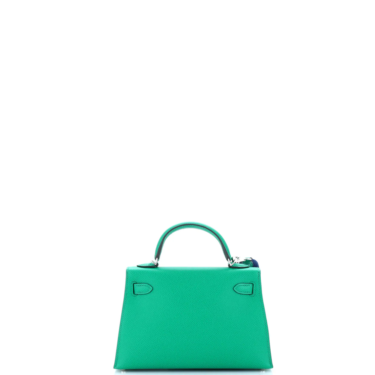 Kelly Mini II Amazone Handbag Green Epsom with Palladium Hardware 20 - Deep Luxury