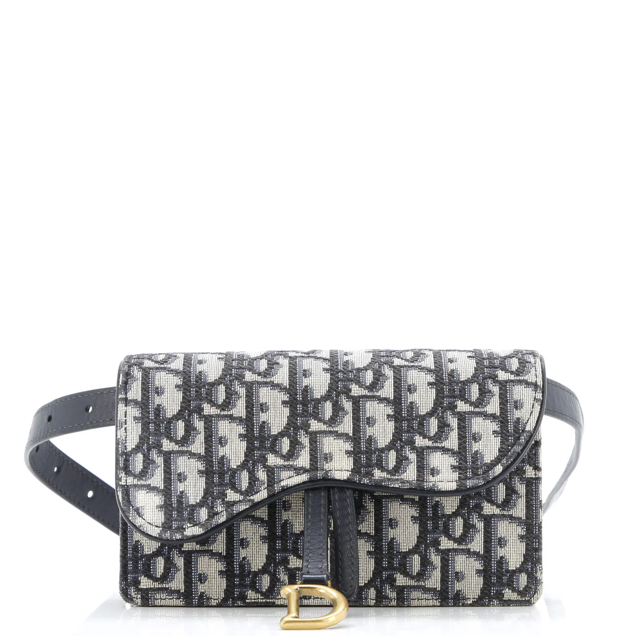 Saddle Rectangular Belt Bag Oblique Canvas - Deep Luxury