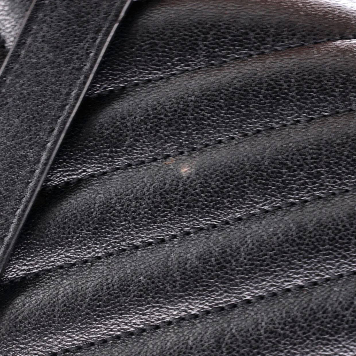 Classic Monogram College Bag Matelasse Chevron Leather Large - Deep Luxury