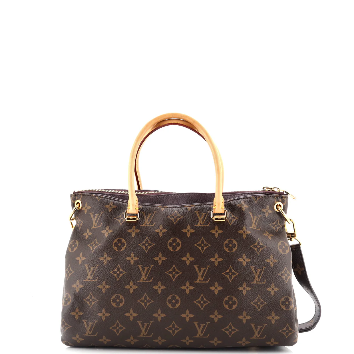 Pallas Tote Monogram Canvas with Leather - Deep Luxury