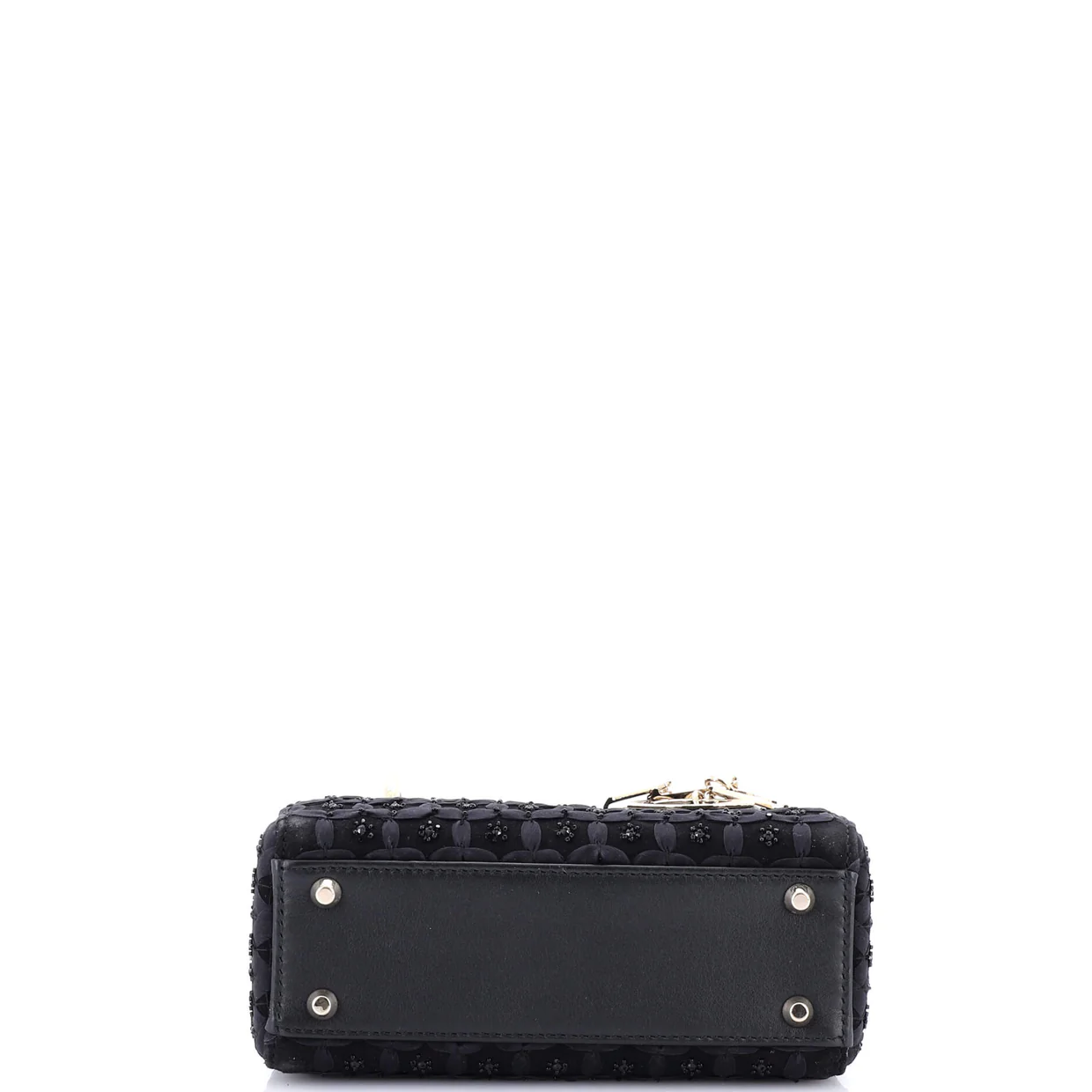 Lady Dior Chain Bag Embellished Satin Mini - Deep Luxury