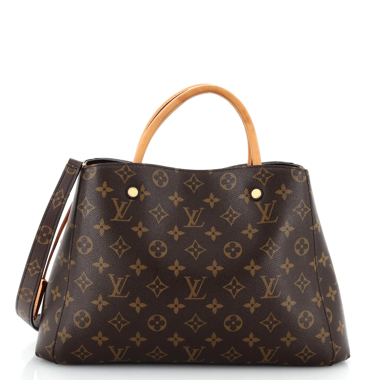 Montaigne Handbag Monogram Canvas MM - Deep Luxury