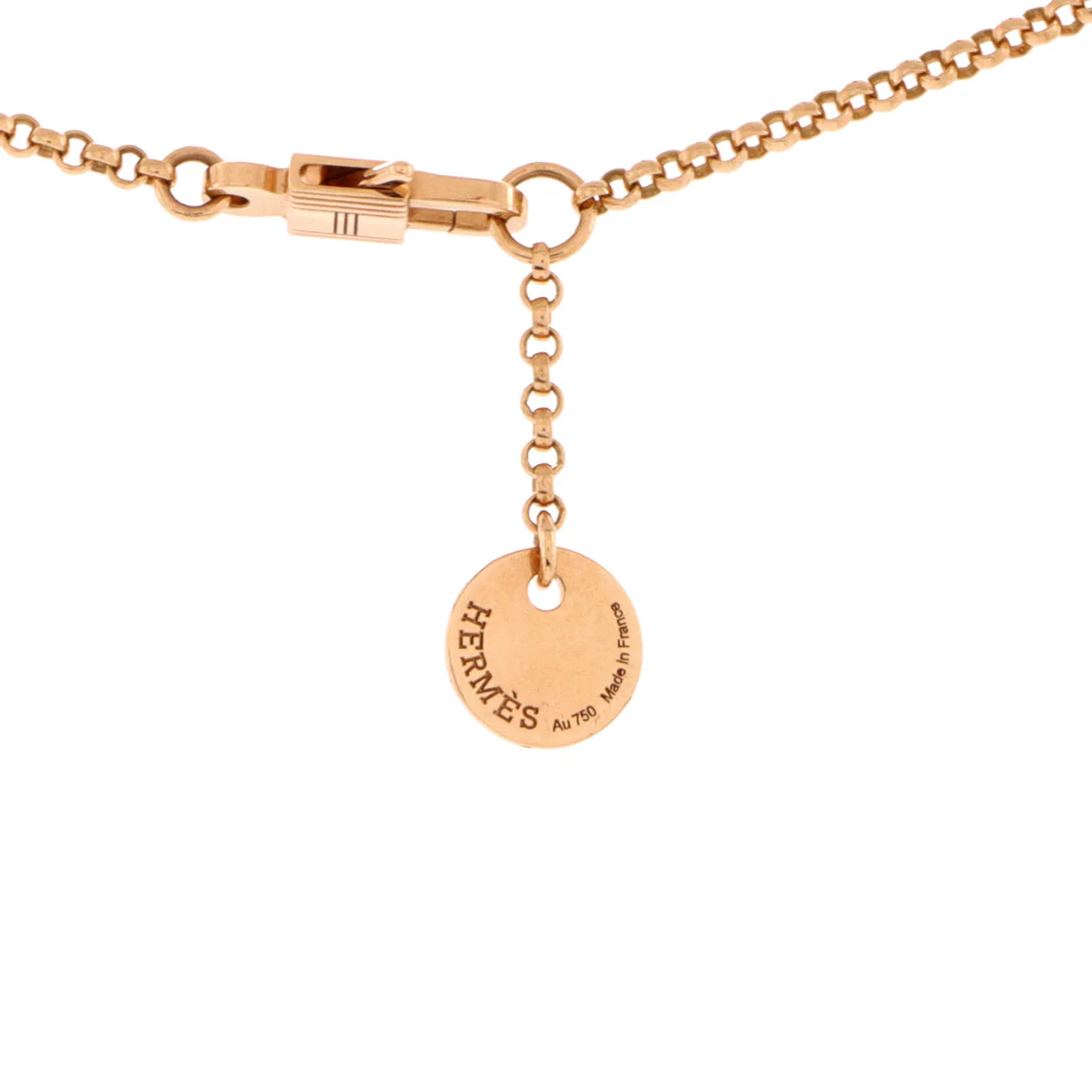 Clou d'H Pendant Necklace 18K Rose Gold with Diamonds Small - Deep Luxury