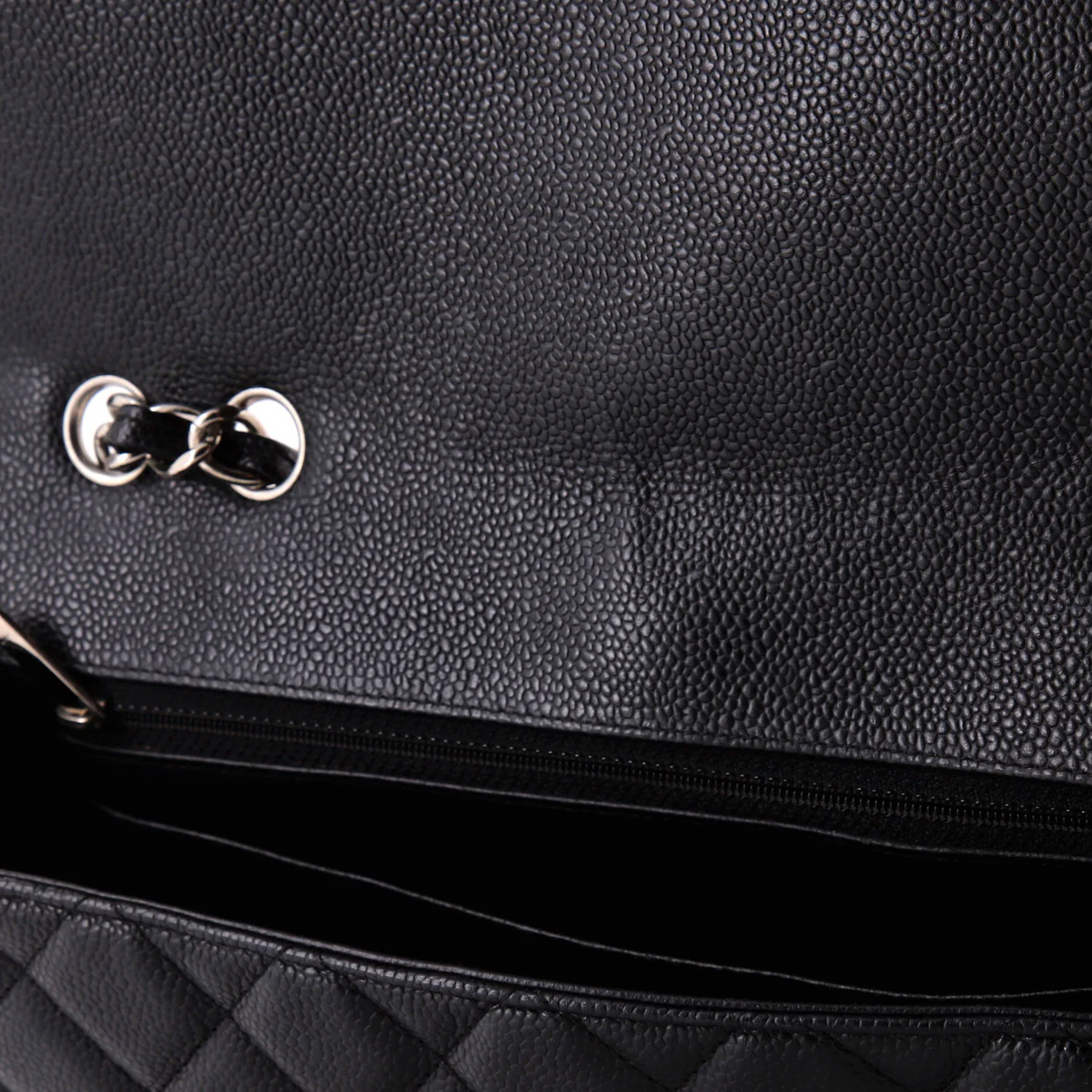 Classic Single Flap Bag Quilted Caviar Jumbo - Deep Luxury