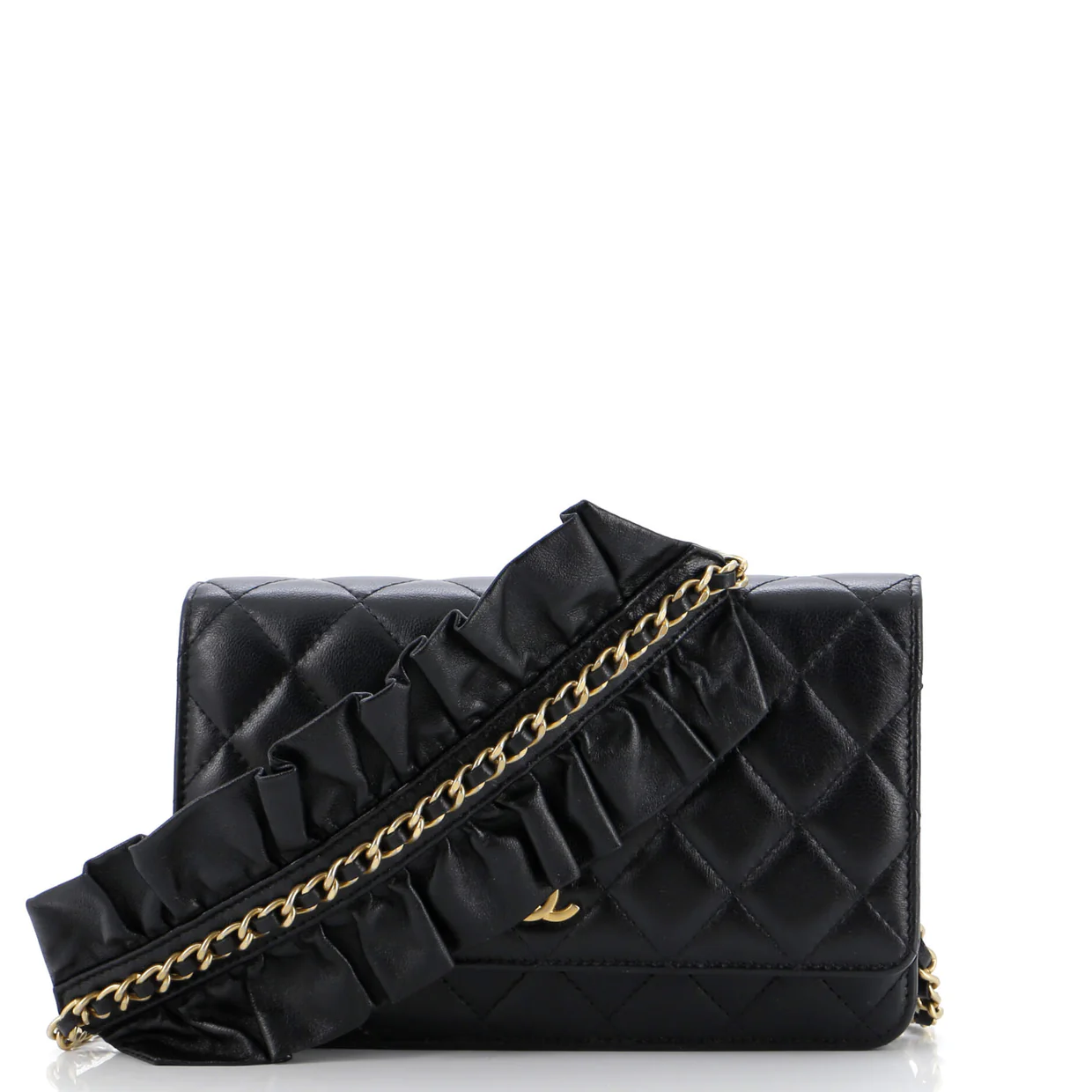 Romance Wallet on Chain Quilted Lambskin - Deep Luxury