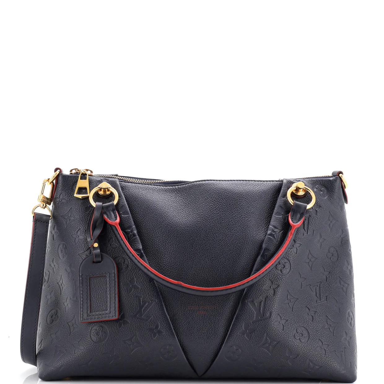 V Tote Monogram Empreinte Leather MM - Deep Luxury