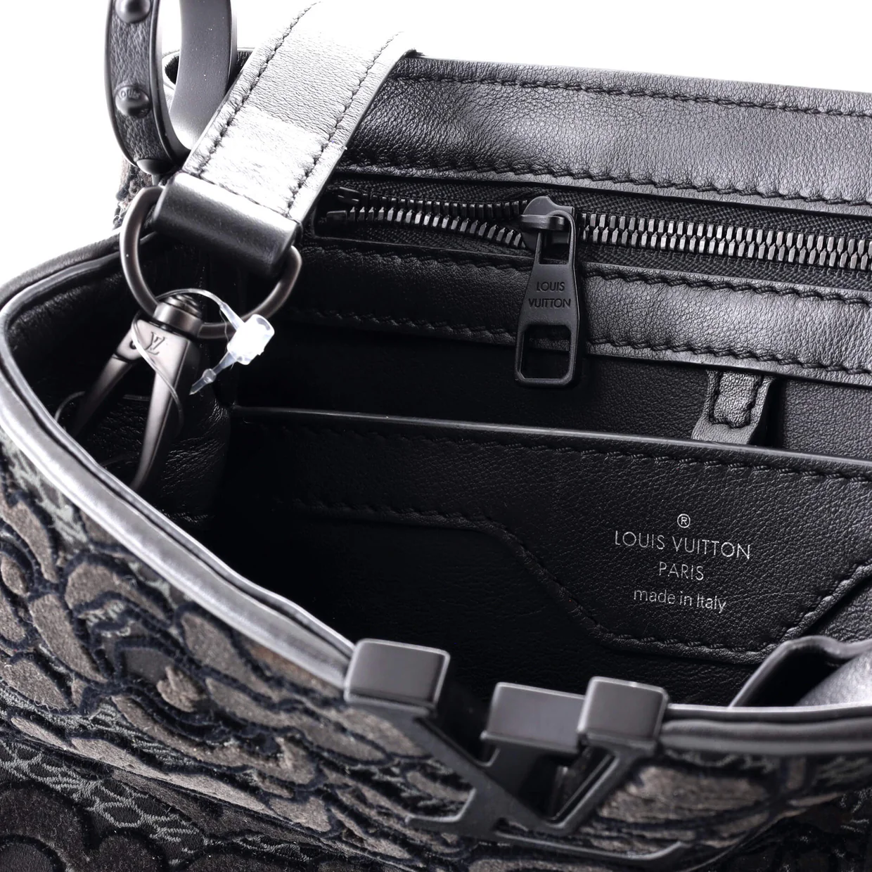 Capucines Bag Embroidered Velvet BB - Deep Luxury