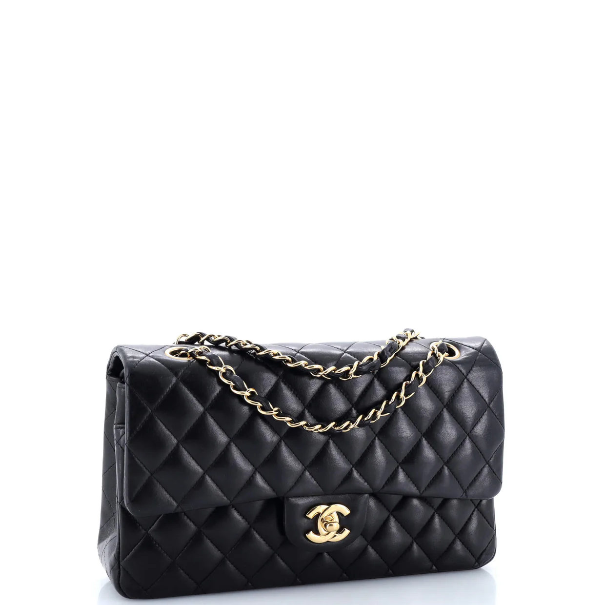 Classic Double Flap Bag Quilted Lambskin Medium - Deep Luxury