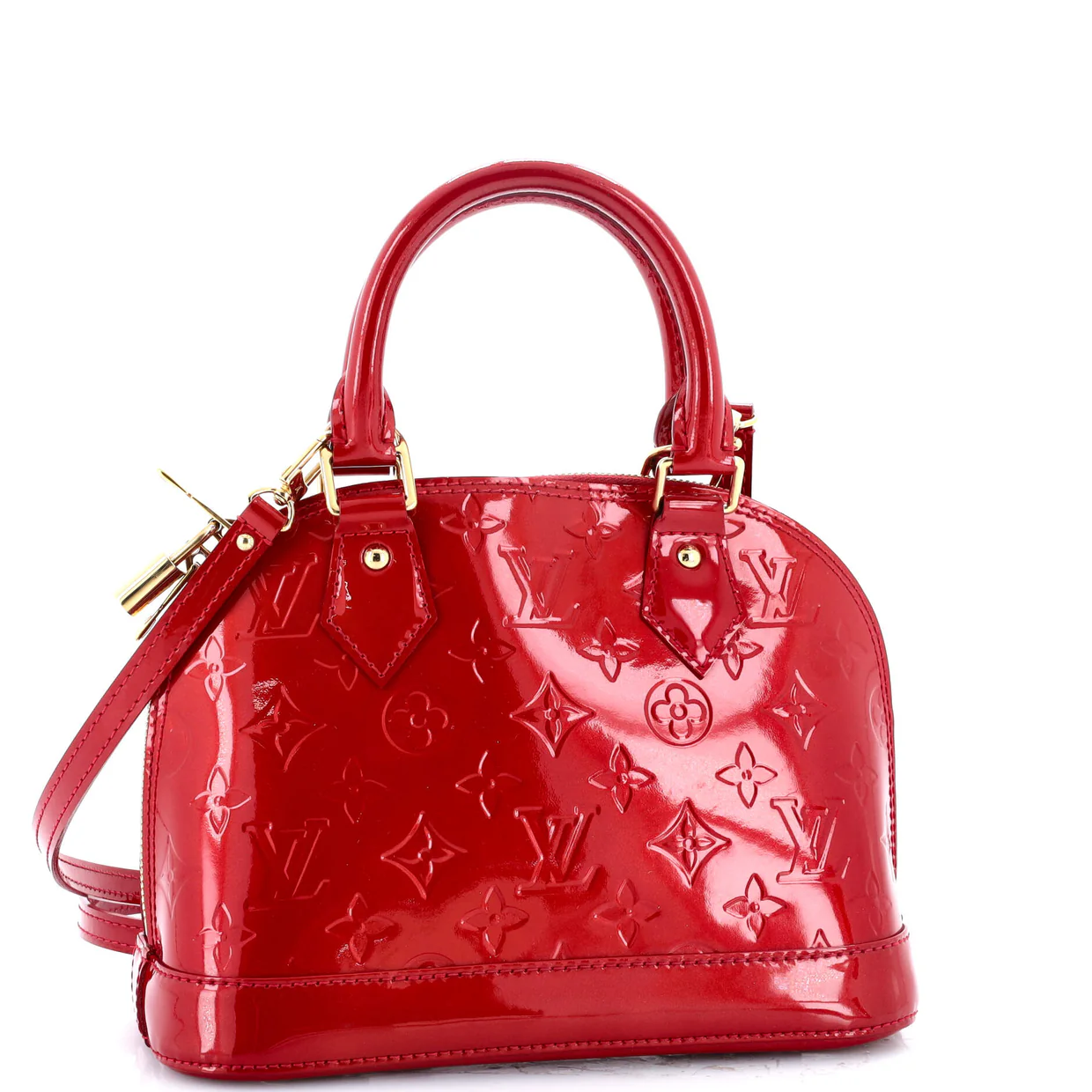 Alma Handbag Monogram Vernis BB - Deep Luxury
