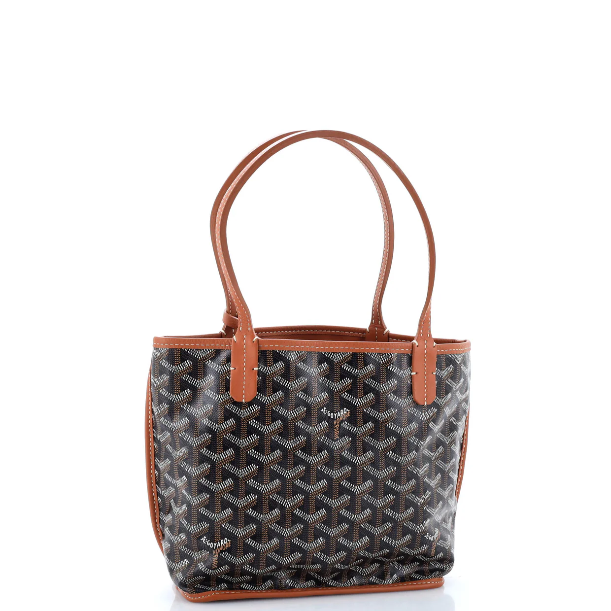 Anjou Reversible Tote Coated Canvas Mini - Deep Luxury