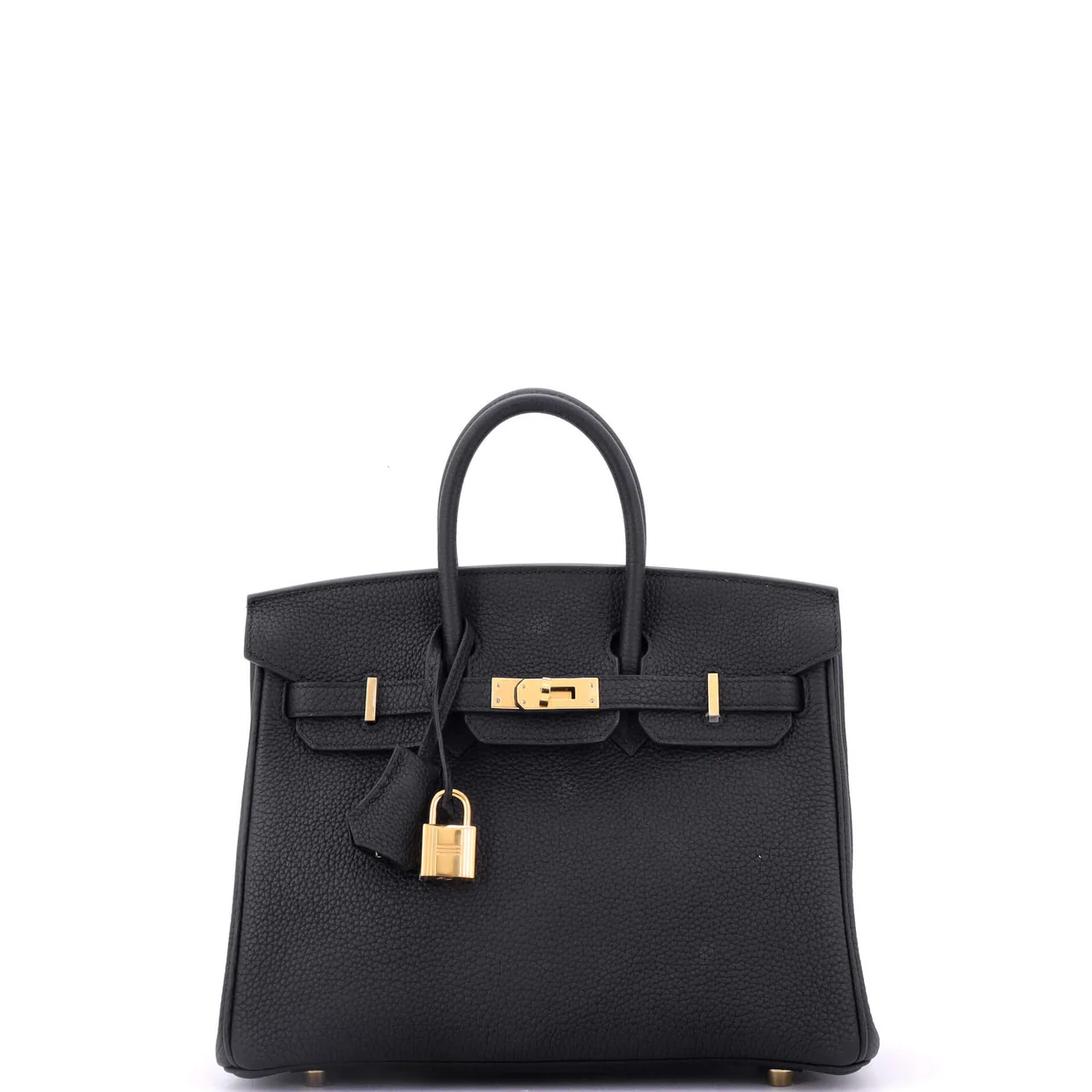 Birkin Handbag Noir Togo with Gold Hardware 25 - Deep Luxury