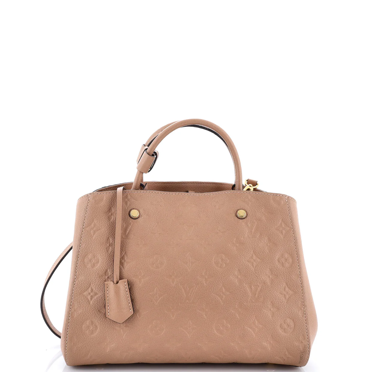 Montaigne Handbag Monogram Empreinte Leather MM - Deep Luxury