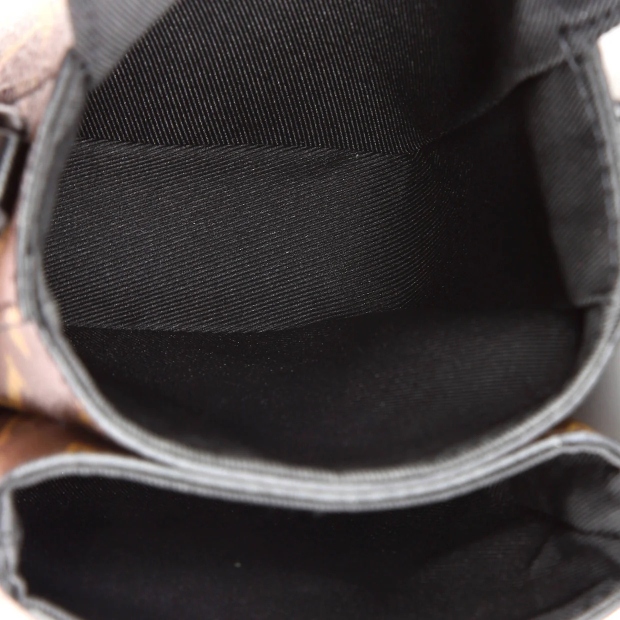 S Lock Vertical Wearable Wallet Macassar Monogram Canvas - Deep Luxury