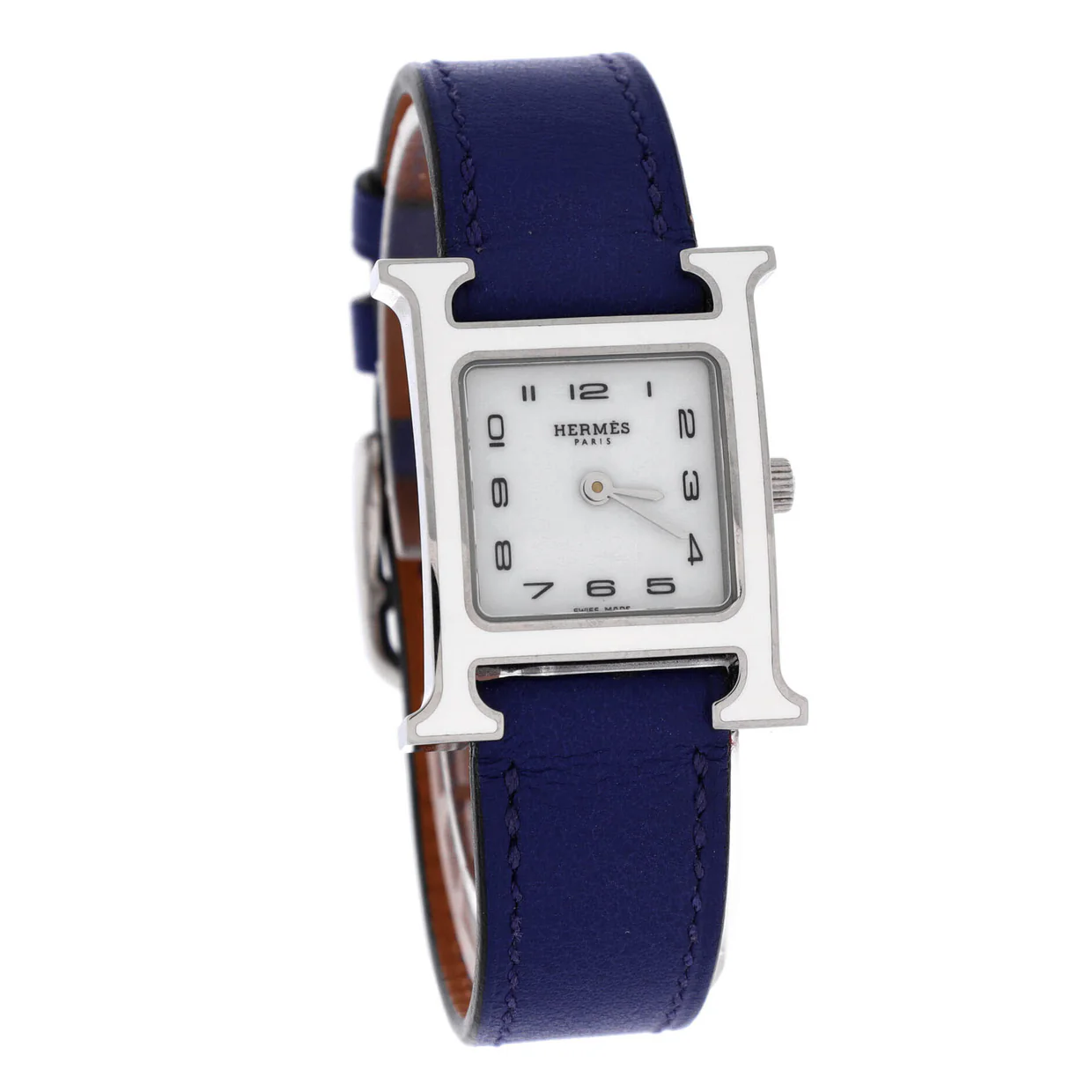 Heure H Quartz Watch Plated Metal and Leather 21 - Deep Luxury