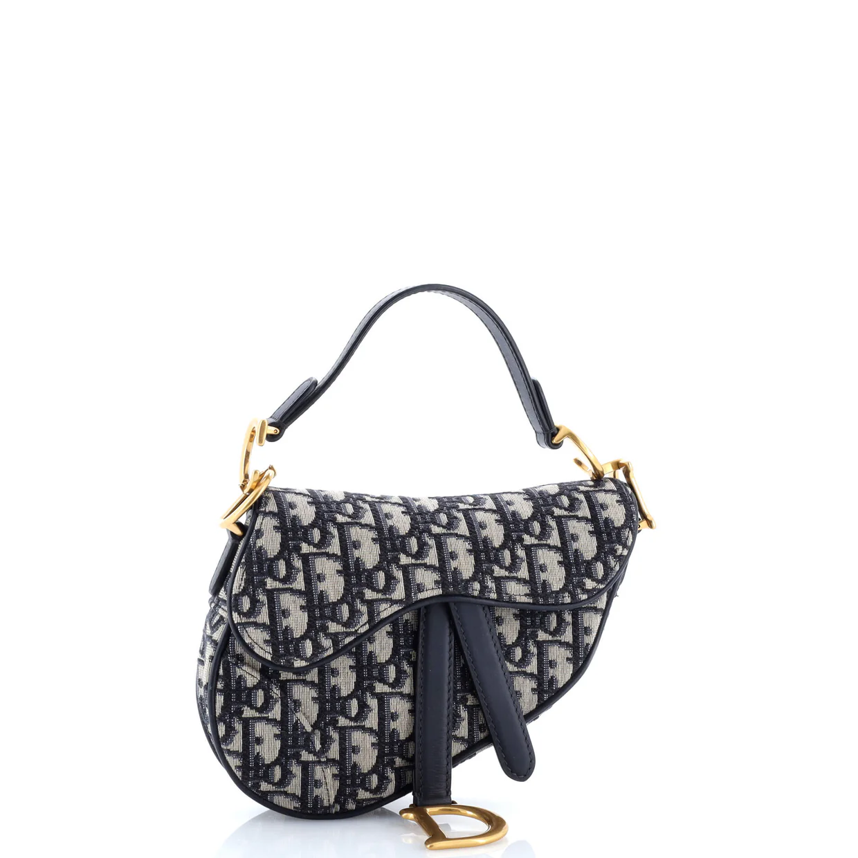 Saddle Handbag Oblique Canvas Mini - Deep Luxury
