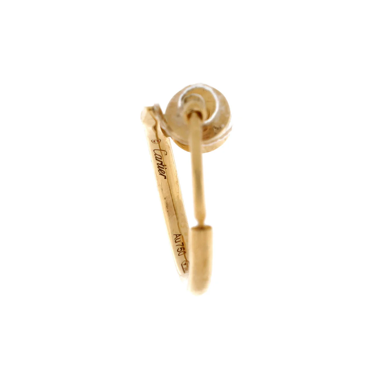 Juste un Clou Single Hoop Earring Earrings 18K Yellow Gold Small - Deep Luxury