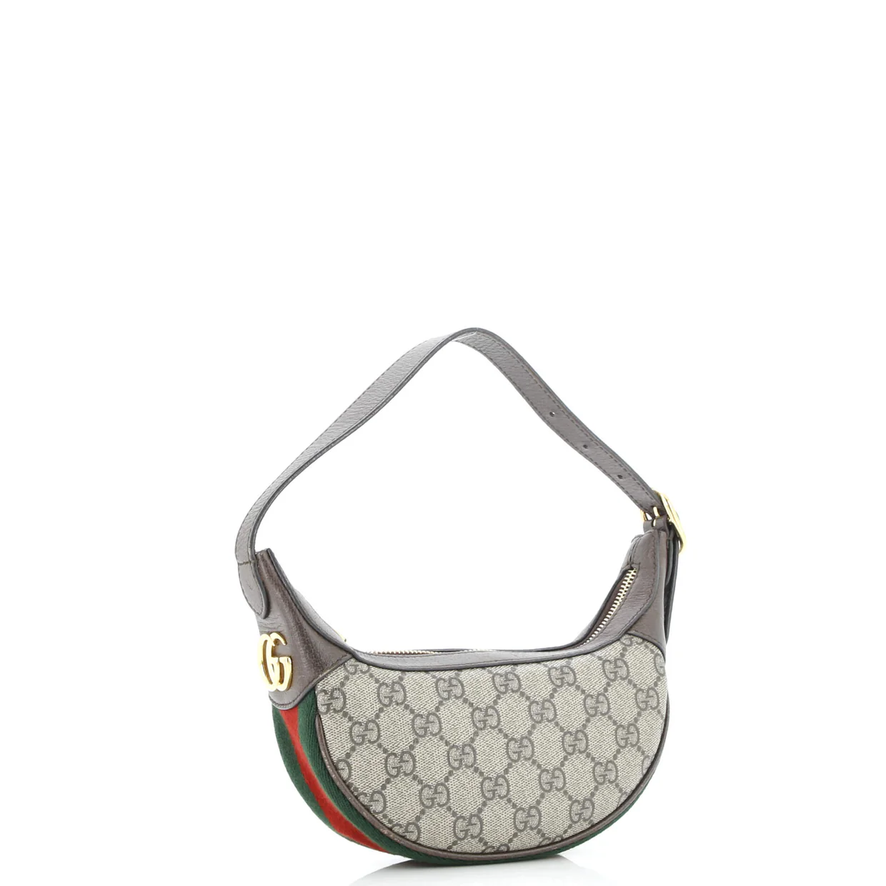 Ophidia Half Moon Bag GG Coated Canvas Mini - Deep Luxury