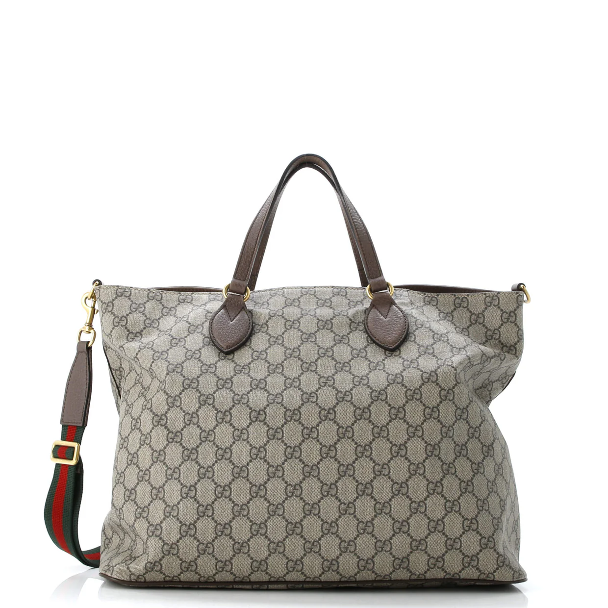 Courrier Convertible Soft Open Tote GG Coated Canvas with Applique Large - Deep Luxury