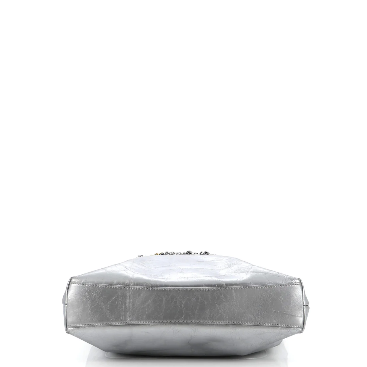 Signature Shopping Tote Leather with Metal - Deep Luxury