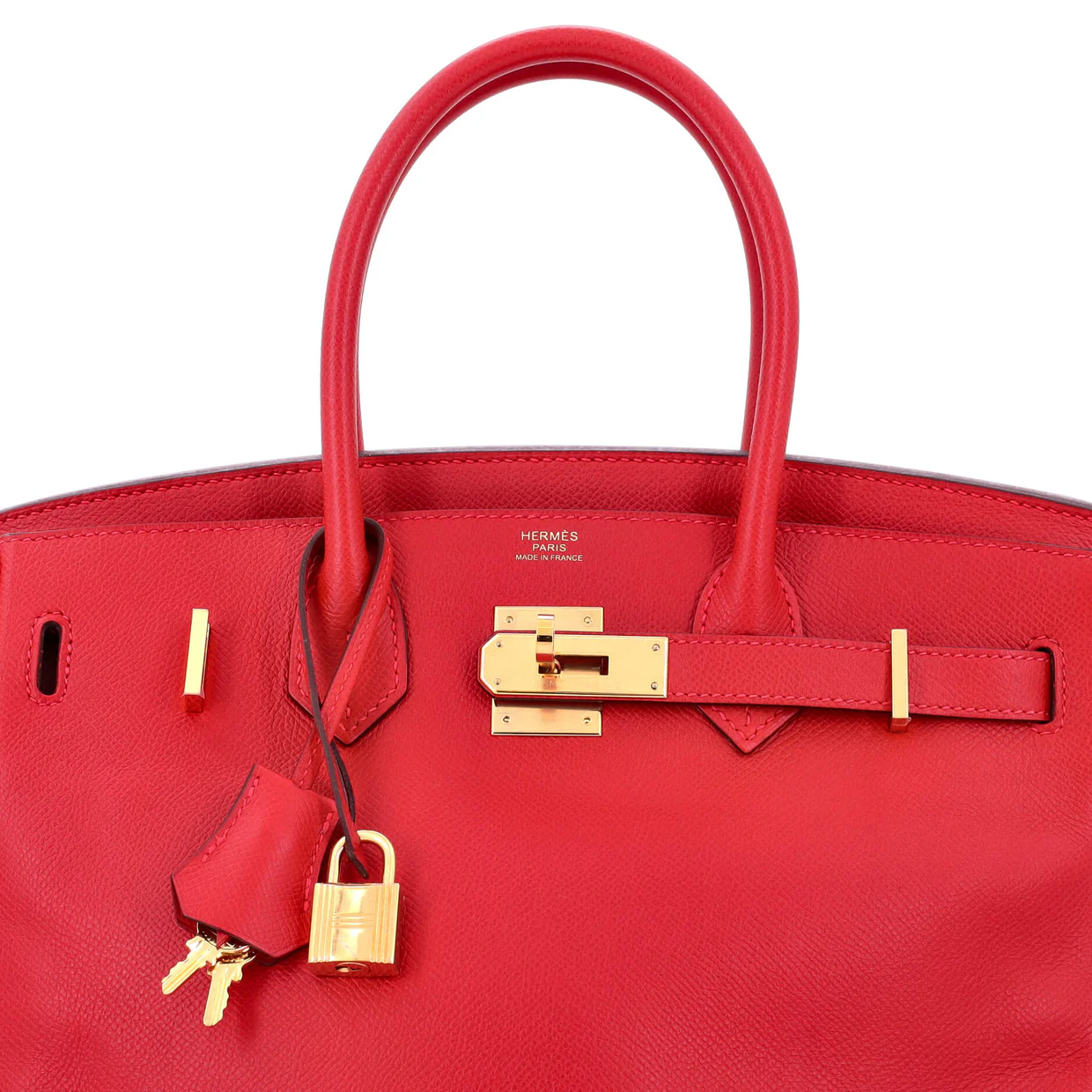 Birkin Handbag Rouge Casaque Epsom with Gold Hardware 30 - Deep Luxury