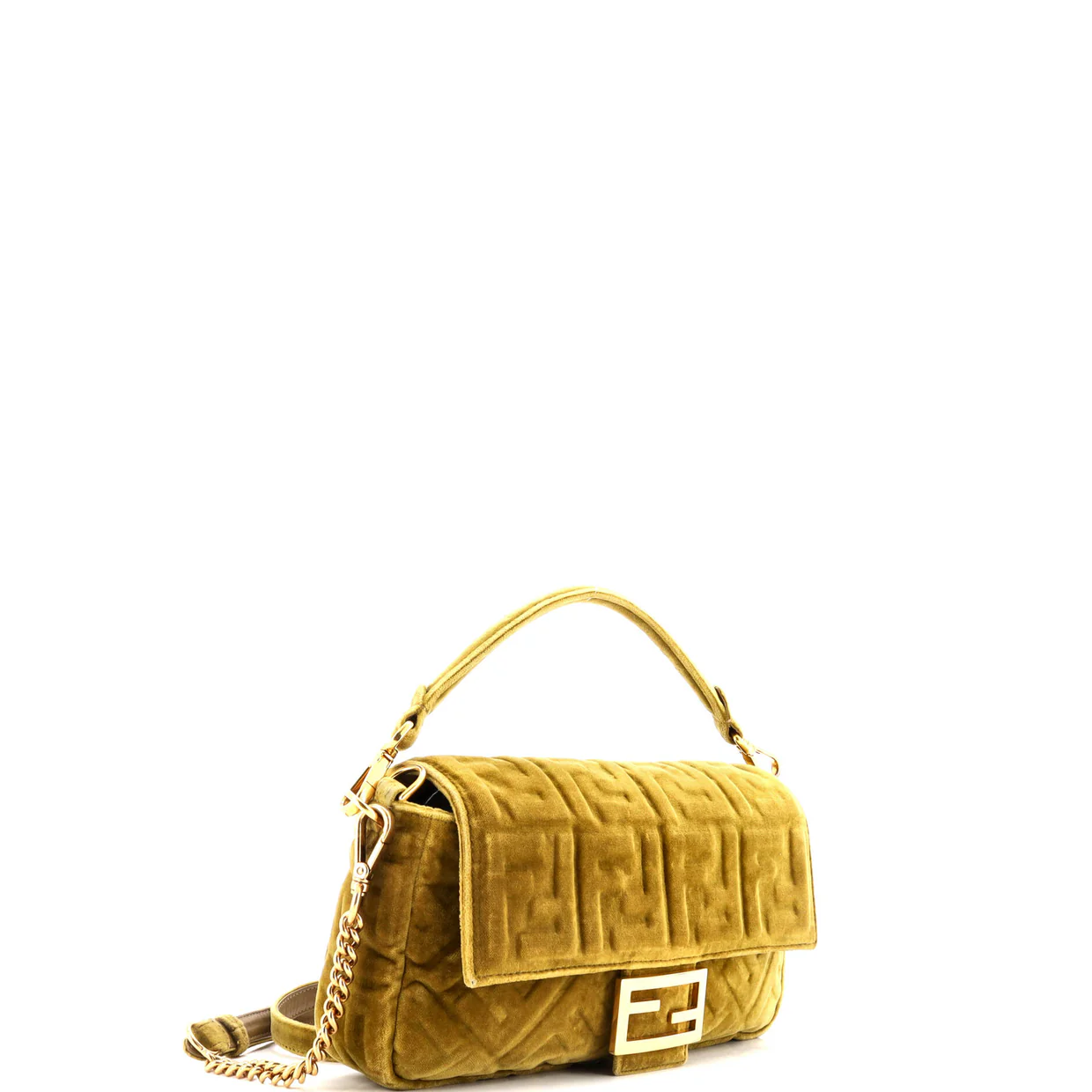 Baguette NM Bag Zucca Embossed Velvet Medium - Deep Luxury