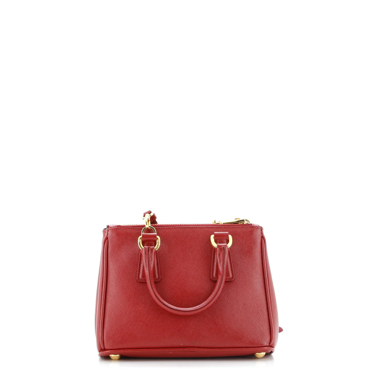 Galleria Double Zip Tote Saffiano Leather Mini - Deep Luxury