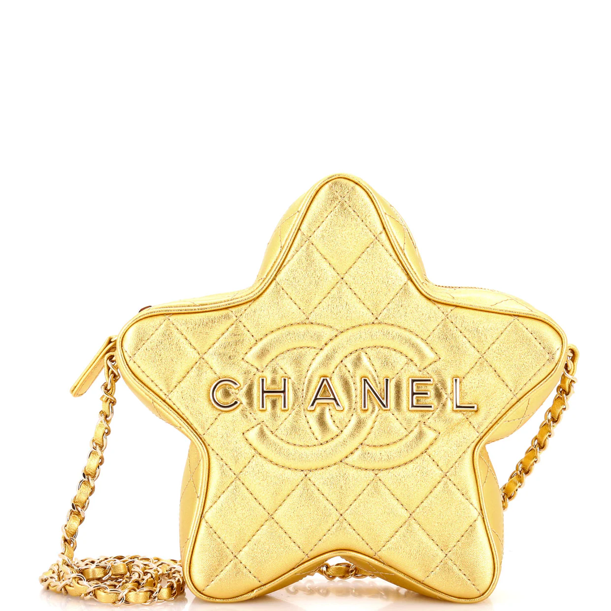 CC Walk of Fame Star Bag Quilted Metallic Lambskin - Deep Luxury