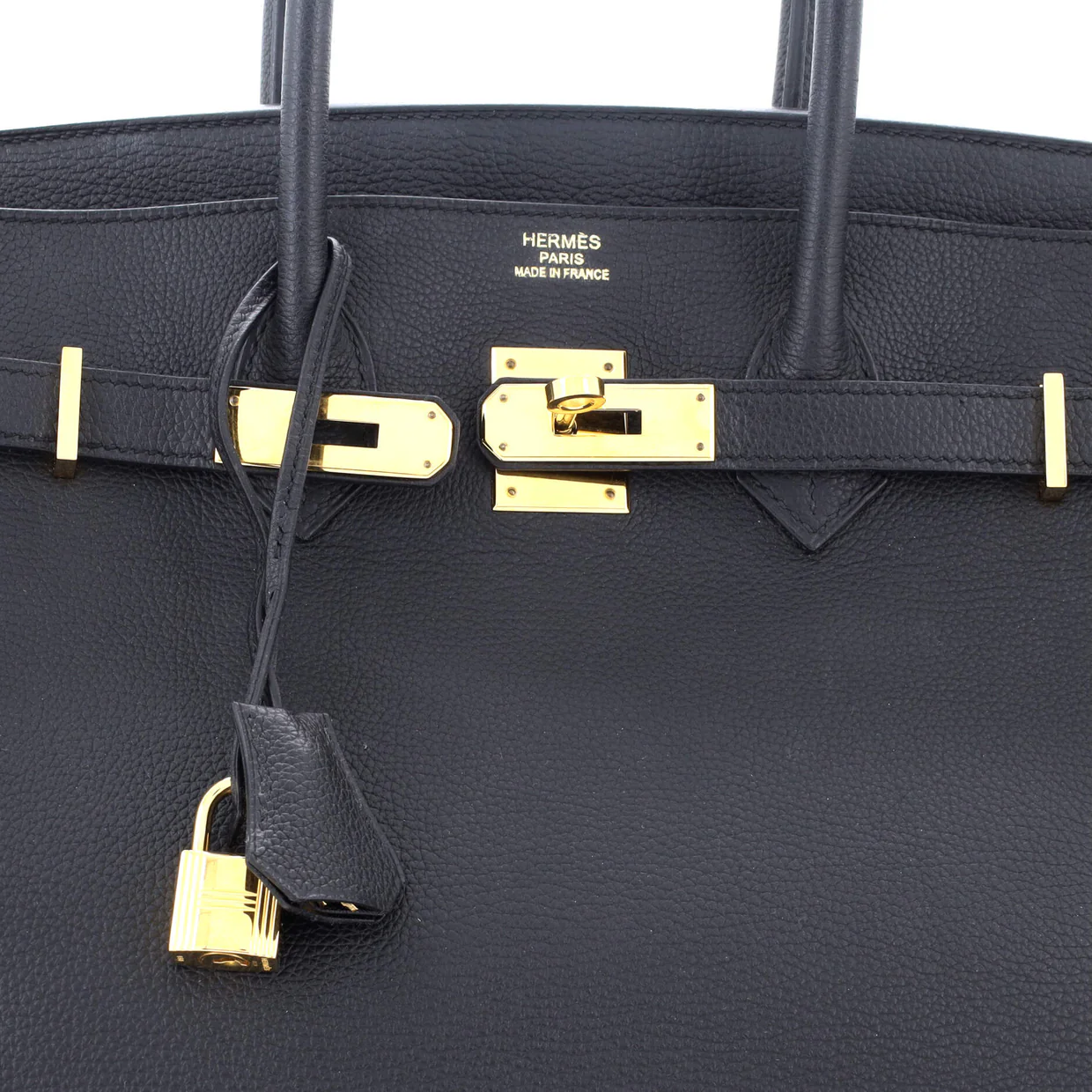 Birkin Handbag Noir Togo with Gold Hardware 35 - Deep Luxury