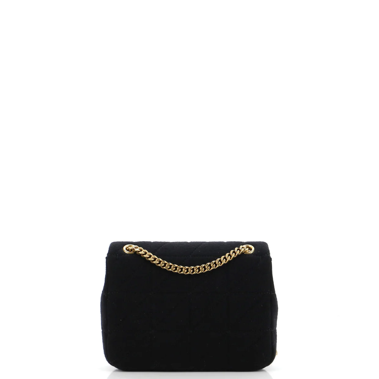 Jamie Flap Bag Quilted Jersey Small - Deep Luxury