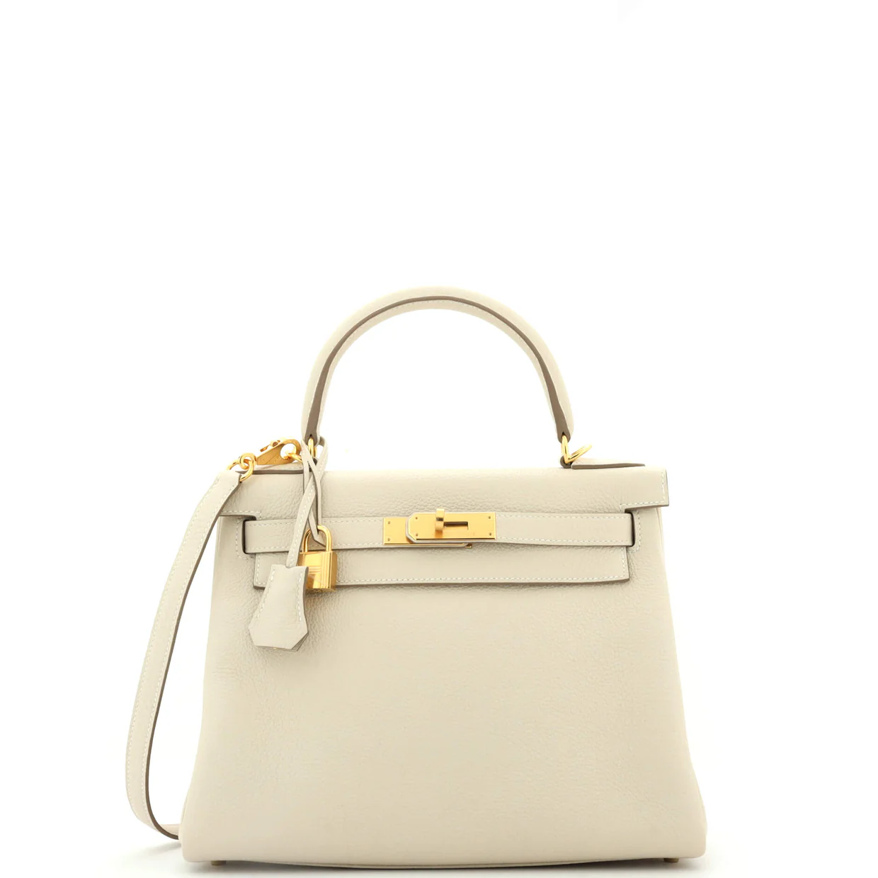 Kelly Handbag Light Togo with Gold Hardware 28 - Deep Luxury