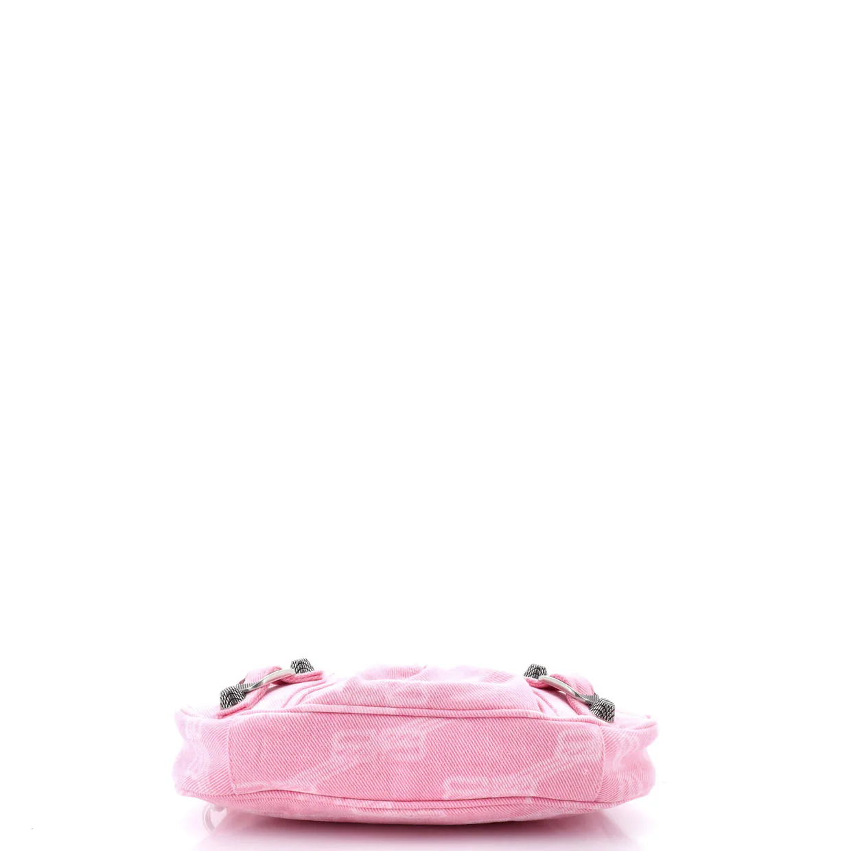 Le Cagole Giant Studs Shoulder Bag BB Monogram Denim Mini - Deep Luxury