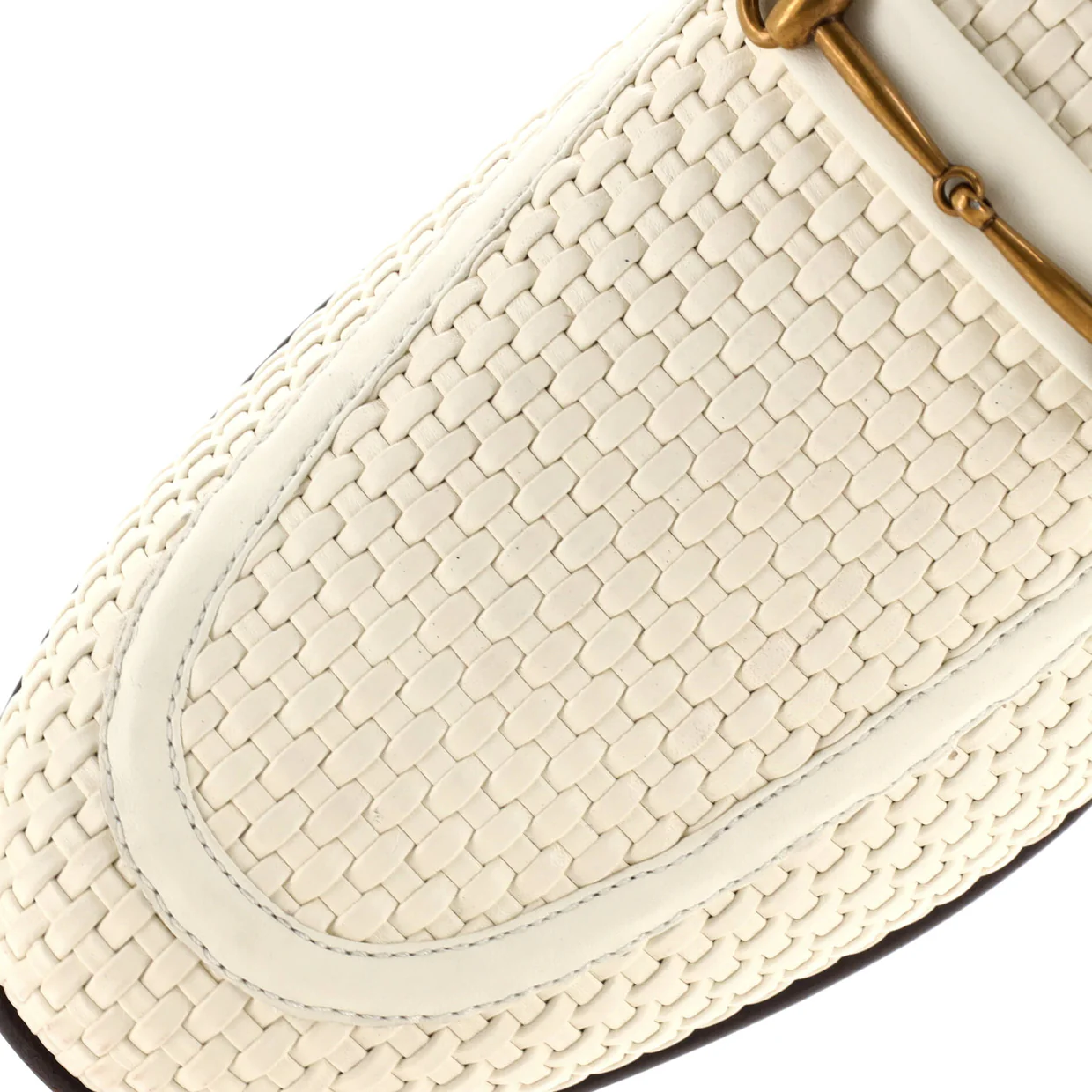 Men's Horsebit Loafers Woven Leather - Deep Luxury