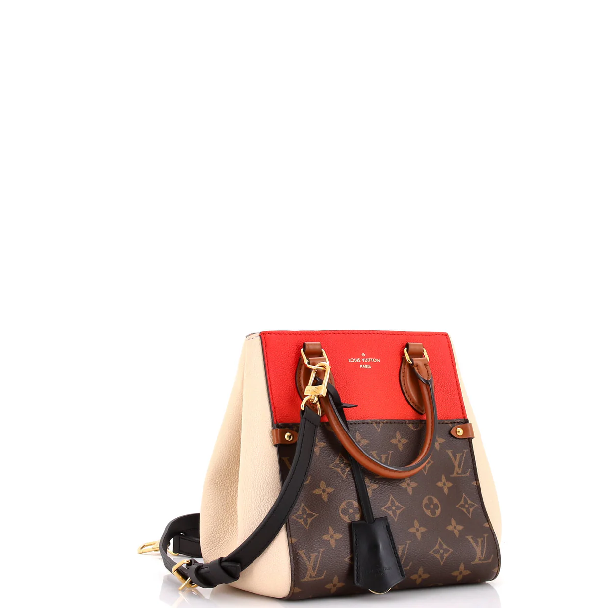 Fold Tote Monogram Canvas and Leather PM - Deep Luxury