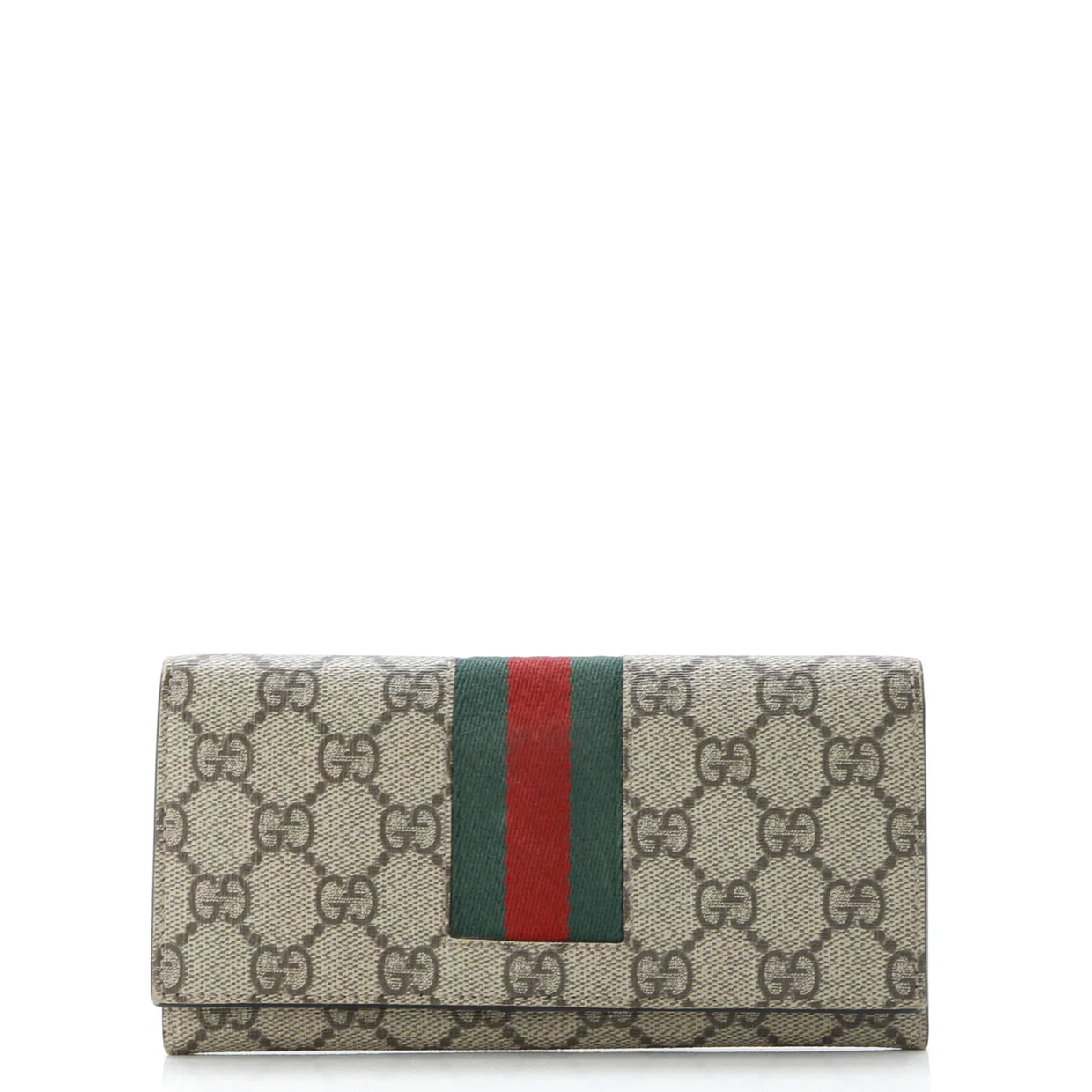 Web Continental Wallet GG Coated Canvas Long - Deep Luxury
