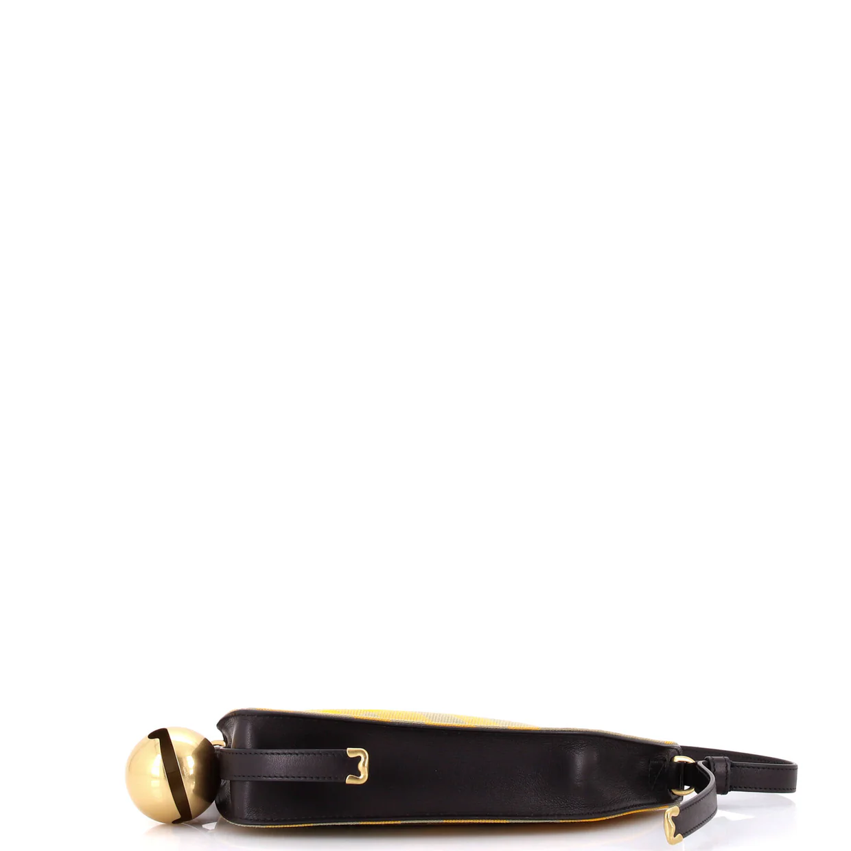 Shield Sling Shoulder Bag Check Canvas and Leather Mini - Deep Luxury