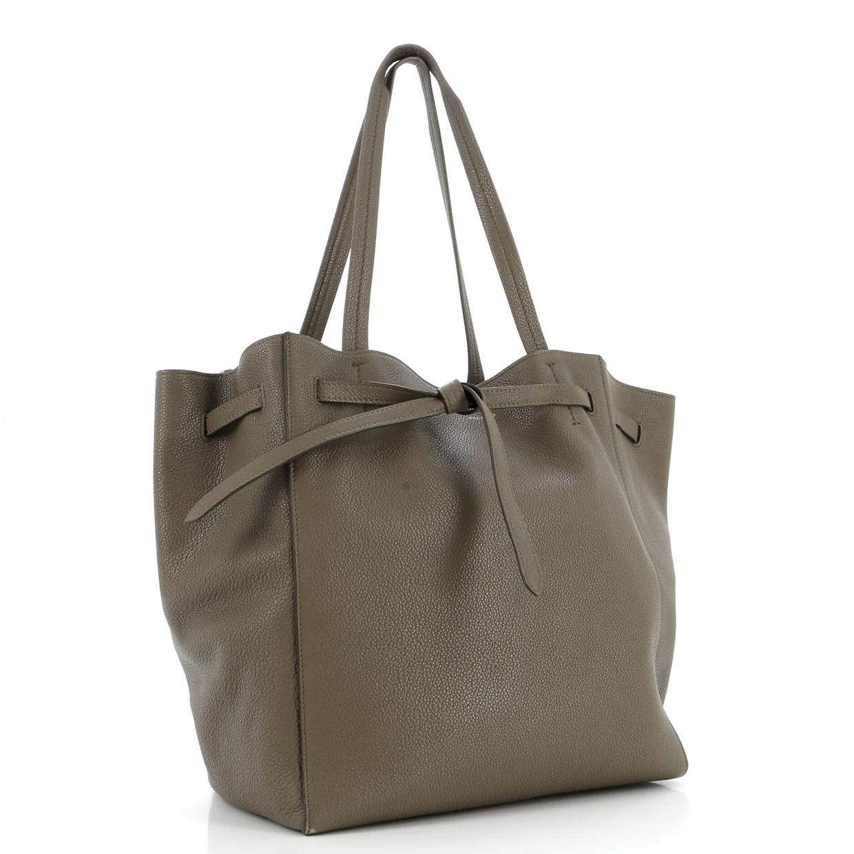 Phantom Tie Cabas Tote Leather Small - Deep Luxury