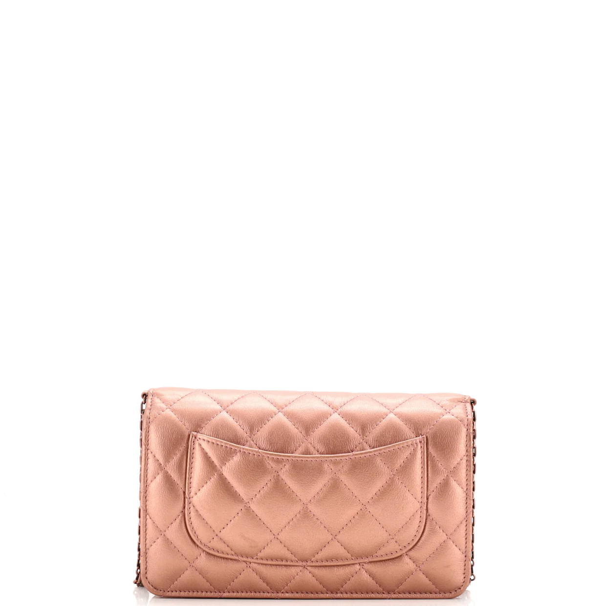 Reissue 2.55 Wallet on Chain Quilted Metallic Calfskin - Deep Luxury