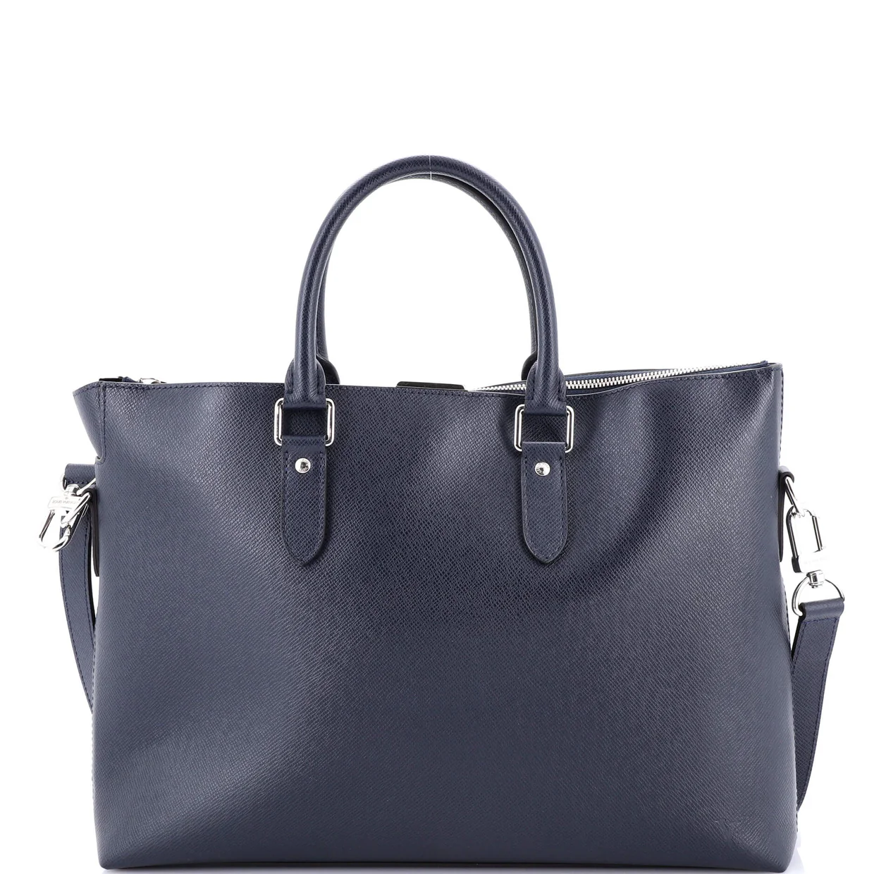 Anton Soft Briefcase Taiga Leather - Deep Luxury